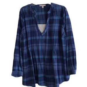 Woman Within Plaid Shirt Size 22 -24 1X